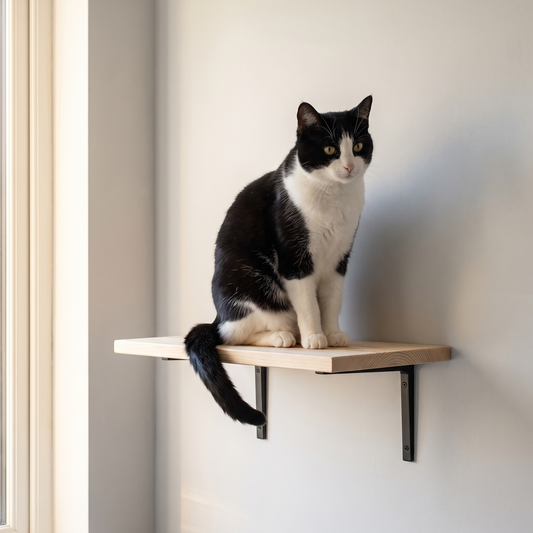 Cat Wall Shelf 40cm - cat using it