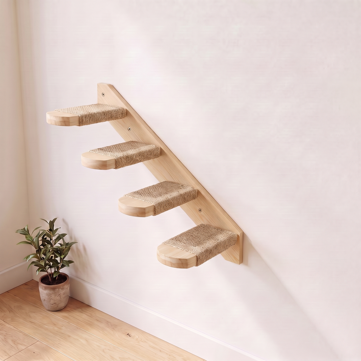 Sisal Cat Wall Staircase, included in The Hideaway set