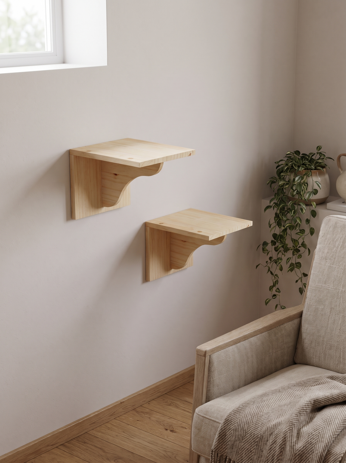 Cat Wall Mini Steps, Set of 2 - in the home