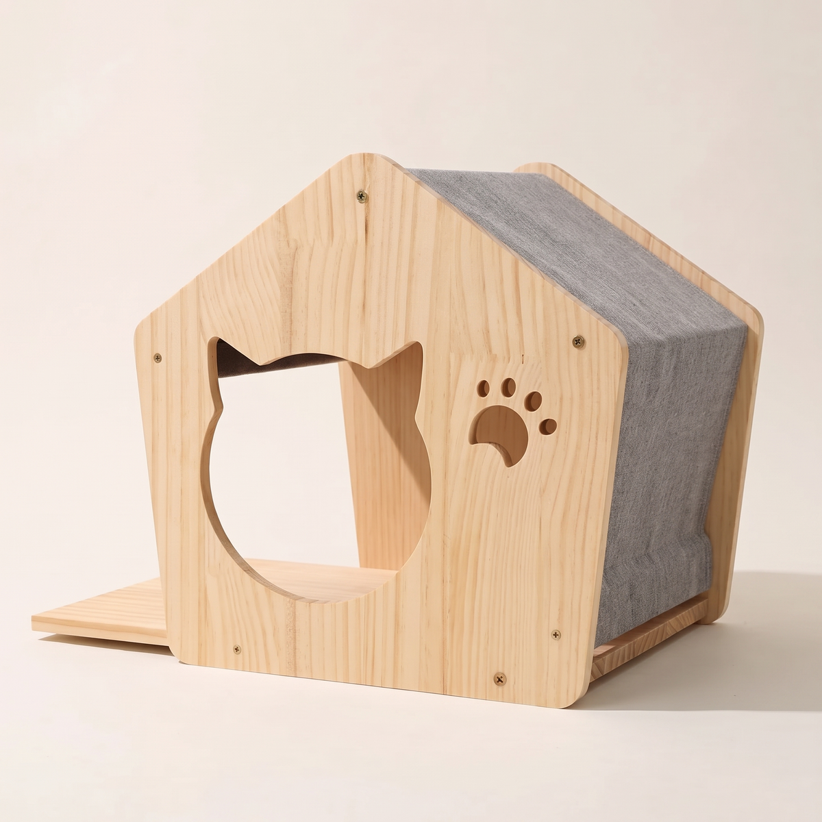Cat Wall House with Sloped Roof - hero product shot