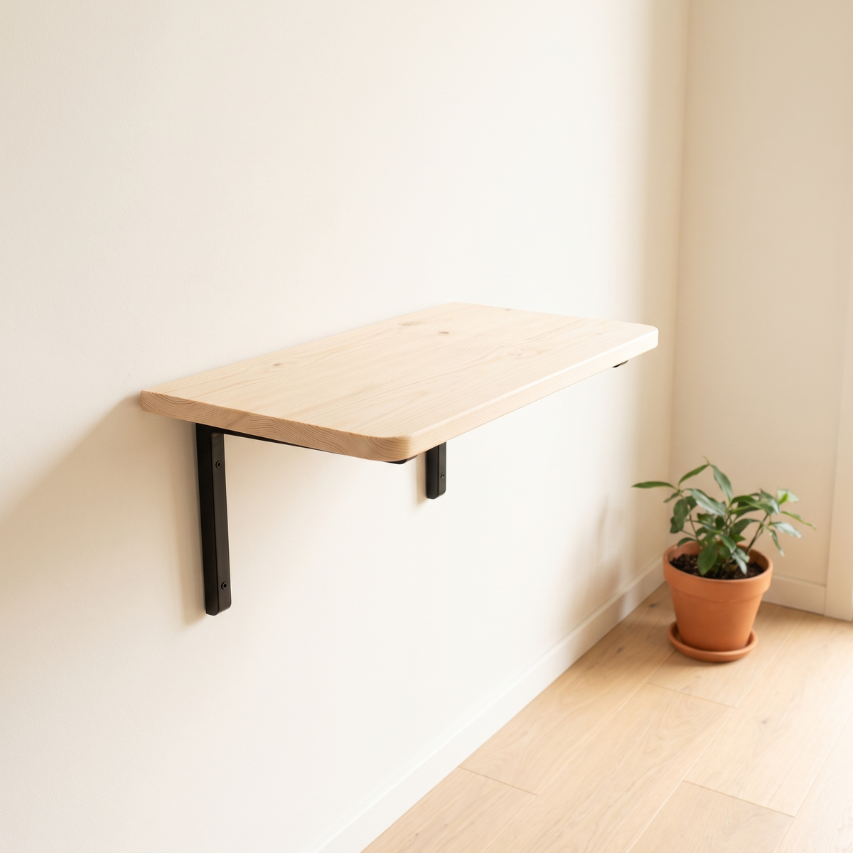Cat Wall Shelf 40cm - in a bright British living room