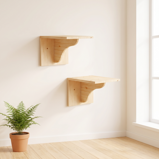 Cat Wall Mini Steps, Set of 2 - in a bright British living room