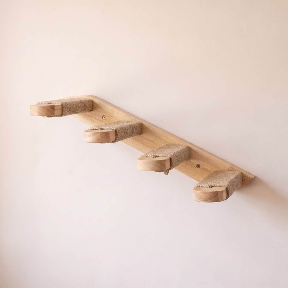 N3 Sisal cat wall bridge steps three quarter product view