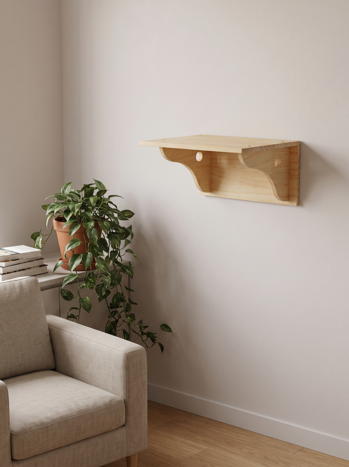 Cat Wall Jump Shelf 38cm - in the home